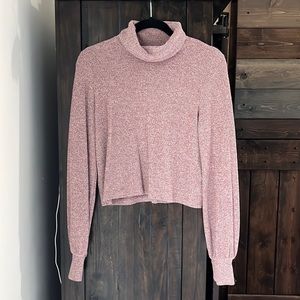 Turtleneck Ribbed Sweater